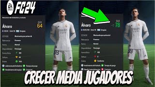 COMO SUBIR LA MEDIA de tus JUGADORES en MODO CARRERA EA FC 24 [upl. by Trent]