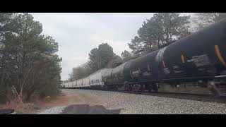 NS 4722 leads 187 through Pell City AL 123023 [upl. by Eugor411]