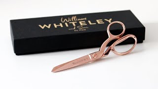 The Prettiest Scissors Ever Made  8quot Wilkinson Rose Gold Sewing Sidebents [upl. by Onig]