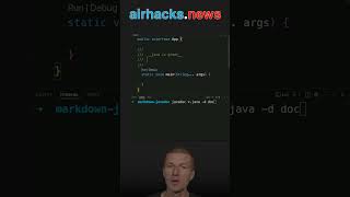 How to Write JavaDoc in Markdown java shorts coding airhacks [upl. by Ramona]