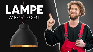 LAMPE ANSCHLIESSEN  Deckenleuchte richtig verkabeln und Montage Tipps [upl. by Aland]