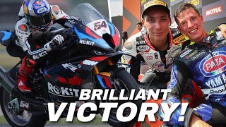 Race 2 WSBK Most Czech Republic  FANTASTIC Hattrick from Toprak Razgatlioglu after Beating Bulega [upl. by Nore]