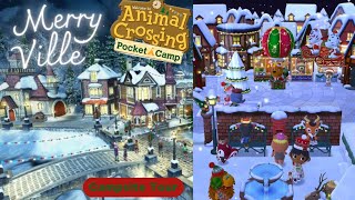 Merry Ville 🏡🎄☃️Campsite Tour🏕Animal Crossing Pocket Camp [upl. by Hound]