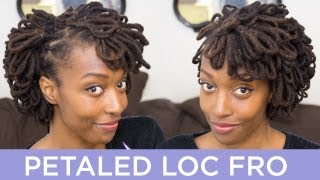 Loc Hairstyle Tutorial Petaled Loc Fro [upl. by Atisor504]