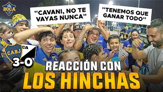 BOCA 30 CENTRAL NORTE  TODOS AMAN A CAVANI  REACCIÓN CON LOS HINCHAS [upl. by Sammer]