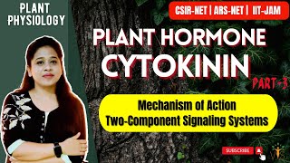 Plant Hormone Cytokinin Part3 Mechanism of Action  TwoComponent Signaling System  CSIRNET [upl. by Grunenwald]