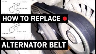 How to replace alternator belt [upl. by Theadora]