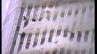 Above the 100th floor WTC1 burns on 911  stabilized [upl. by Whittaker653]