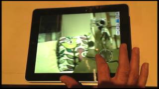 Foscam FI8910W Wireless IP Camera controlled by Foscam Pro app on iPad demo [upl. by Selegna]