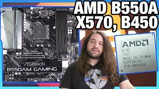 AMD quotB550quot Chipset vs B550A B450 Explained ASRock B550AM Gaming Benchmarks [upl. by Htnicayh]