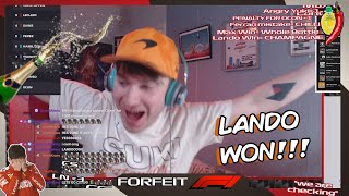 LANDO Norris WINS Miami GP F1 Race LIVE Reaction  Forfeit F1 [upl. by Erreit48]