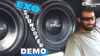 18quot CT Sounds EXO Subwoofers WALLED OFF w Jons Nasty 5000 WATT Car Audio System amp LOUD BASS FLEX [upl. by Eselehs]