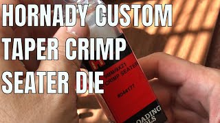 Hornady Custom Taper Crimp Seater Die for 9MM [upl. by Auston]