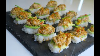 Recette 250  Sushi aux Crevettes à ma façon  JUSTE EXCELLENT amp FACILE [upl. by Onirotciv]