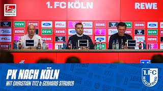 „Wir gehen als glücklicher Sieger vom Platz“  PK nach dem Auswärtsspiel beim 1 FC Köln [upl. by Muhan]