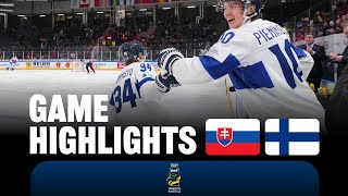 Highlights Slovakia vs Finland  2024 WorldJuniors [upl. by Eilegna]