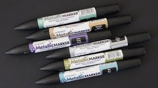 Letraset Twin Metallic Markers Review and Demo [upl. by Combs294]