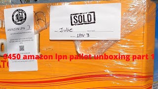 450 amazon lpn pallet unboxing part 1 [upl. by Aihsei42]