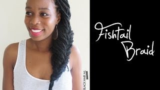 Box Braids Hairstyle  The Fishtail Braid [upl. by Borman]