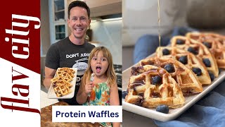 Protein Waffles  Easy To Make amp Low Carb [upl. by Adihahs]