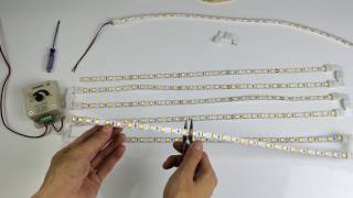 How to connect the single color LED strip lights in series [upl. by Kopaz]