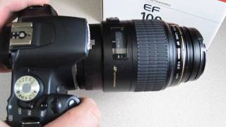 Canon EF 100mm F28 Macro USM  Quick look [upl. by Aidole]