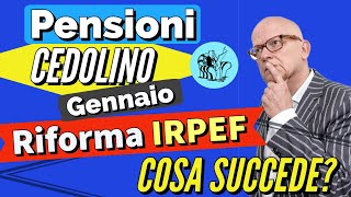 âš¡ï¸ PENSIONI GENNAIO ðŸ‘‰ CEDOLINO e RIFORMA IRPEF IMPORTI PIÃ™ ALTI ðŸ“Š Cosa succede ðŸ¤” AGGIORNAMENTIâ—ï¸ [upl. by Ludie]