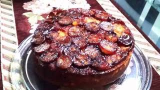 Banana Upside Down Cake  Bananas Foster Upside Down Cake [upl. by Fontes60]