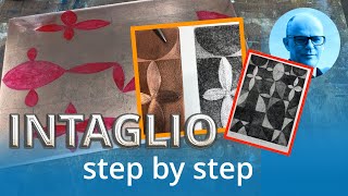 INTAGLIO PROCESS step by step how I created my etching First among equals [upl. by Lesoj]