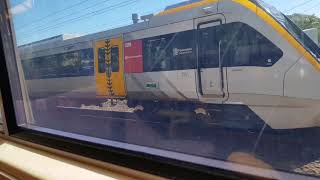 Brisbane City Train Station  Sandgate To Albion Station To Fortitude Valley [upl. by Oicirbaf]