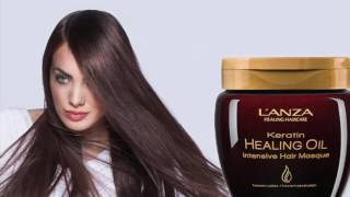 Keratin Healing Oil Intesive Hair Masque  Lanza  Chic Mix [upl. by Tiat]