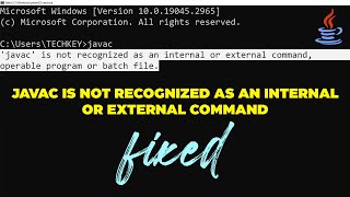 Fix Javac Is Not Recognized As An Internal Or External Command In Windows 10 11 [upl. by Crystie]