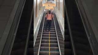 Funny escalator prank😂wait for end 😜 shorts comedy funny viral escalator [upl. by Tailor]