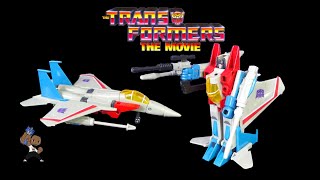 Transformers the movie G1 Decepticon Starscream WalMart exclusive toy review [upl. by Llecrep]