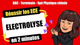 👩‍🔬Réussir lECE de Spécialité Physique Chimie  ELECTROLYSE  TERMINALE [upl. by Aihsirt691]