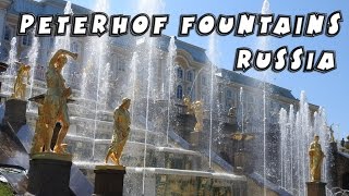 Peterhof fountains St Petersburg Russia [upl. by Chita]