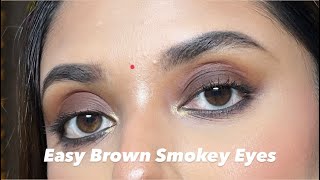 Beginner Friendly Brown Smokey Eyes [upl. by Rexer]