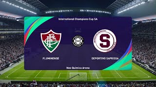 Modo carrera jugador liga Promerica internacional cup SA Fluminense vs Deportivo Saprissa [upl. by Tavy]