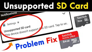 How To Fix Unsupported SD Card  Unsupported SD Card Ko Format Kaise Kare  Unsupported SD Card Fix [upl. by Atrim875]