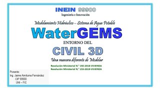 CURSO WaterGEMS en el entorno del CIVIL 3D [upl. by Senskell]