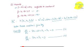 Kuhn Tuckers Method with Numerical Example  Optimization Techniques [upl. by Yarrum]