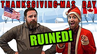 American reacts to CANADIAN Christmas Gifts on US Thanksgiving [upl. by Gere]