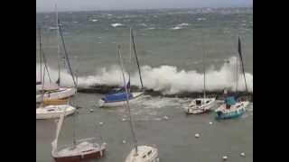 Yvoire Léman Tempête 28 Octobre 2012 [upl. by Sirc]