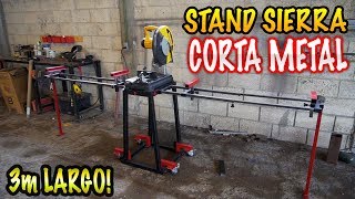 Carro para SIERRA CORTAMETALES  Homemade Chop Saw Stand [upl. by Vedi]