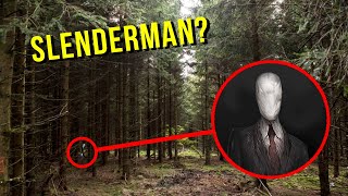 DRONE CATCHES SLENDER MAN AT HAUNTED FOREST IN MY CITY WE FOUND HIM [upl. by Navert]