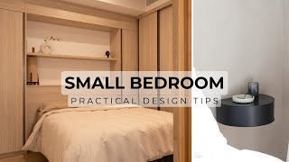 10 Small Bedroom Design Tips To Maximise Space amp Style [upl. by Ahsienat]