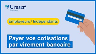 Employeur Travailleur indépendant Comment payer vos cotisations par virement bancaire [upl. by Irafat]