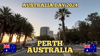 Exploring Perth Australia  Walking Around the City on Australia Day 2024 [upl. by Stanwood]