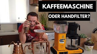 Kaffeemaschine oder Handfilter  Was ist die bessere Wahl [upl. by Joscelin71]