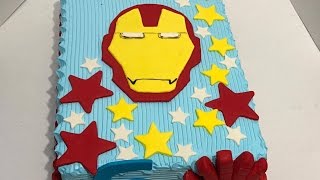 Torta de Ironman  decoración sencilla [upl. by Nizam]